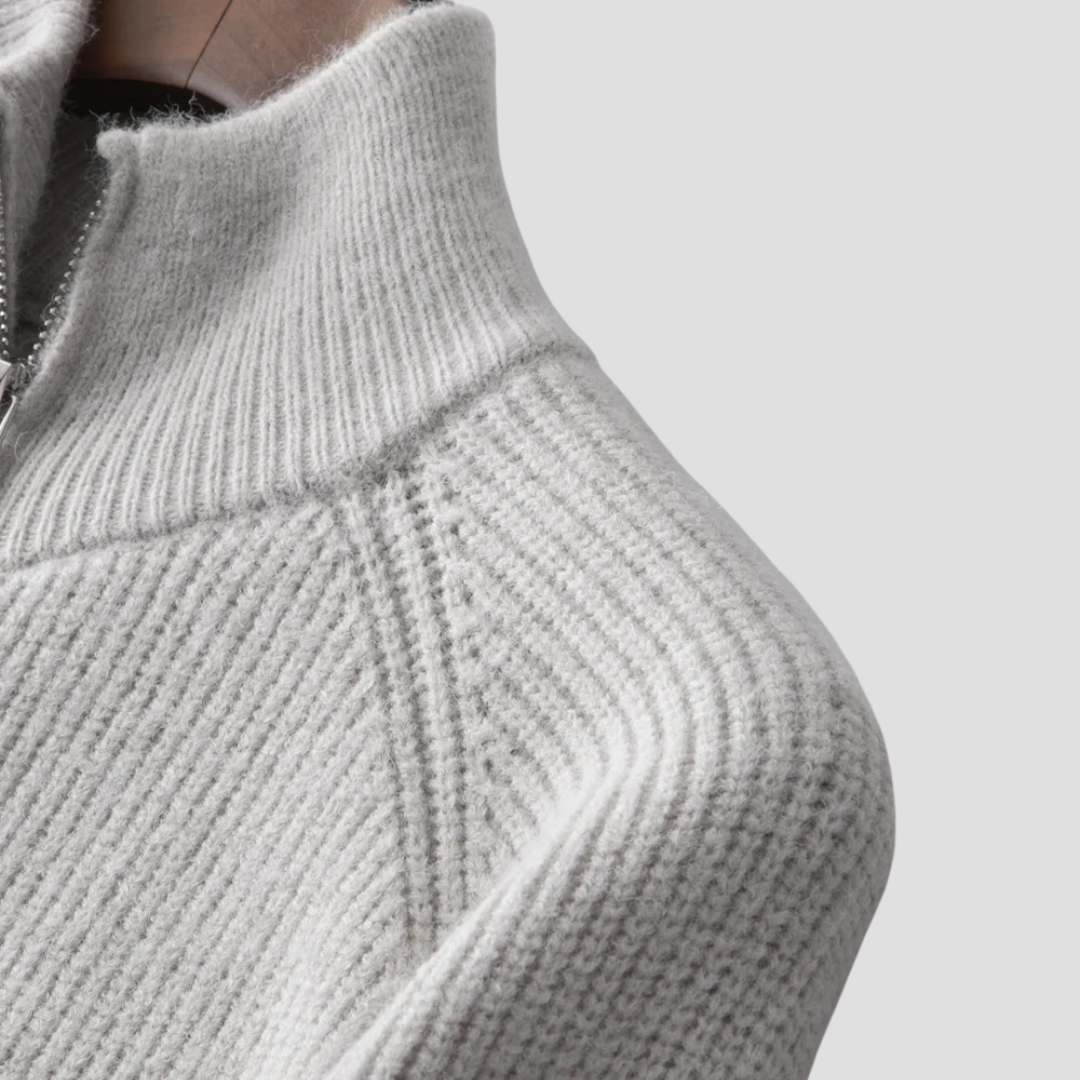 Blake | Smart Knit Zip Cardigan