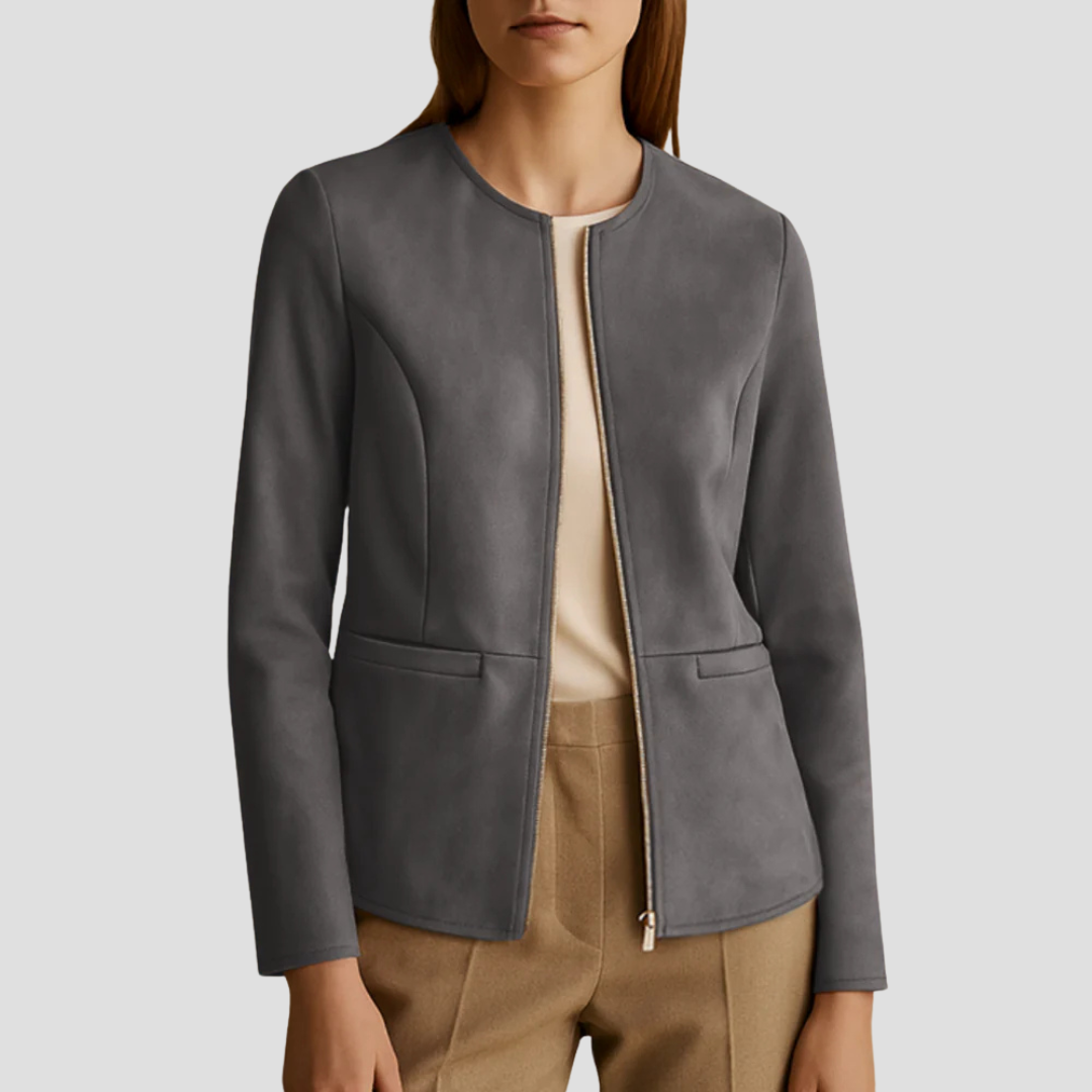 Zosia | Cropped Round-Neck Jacket