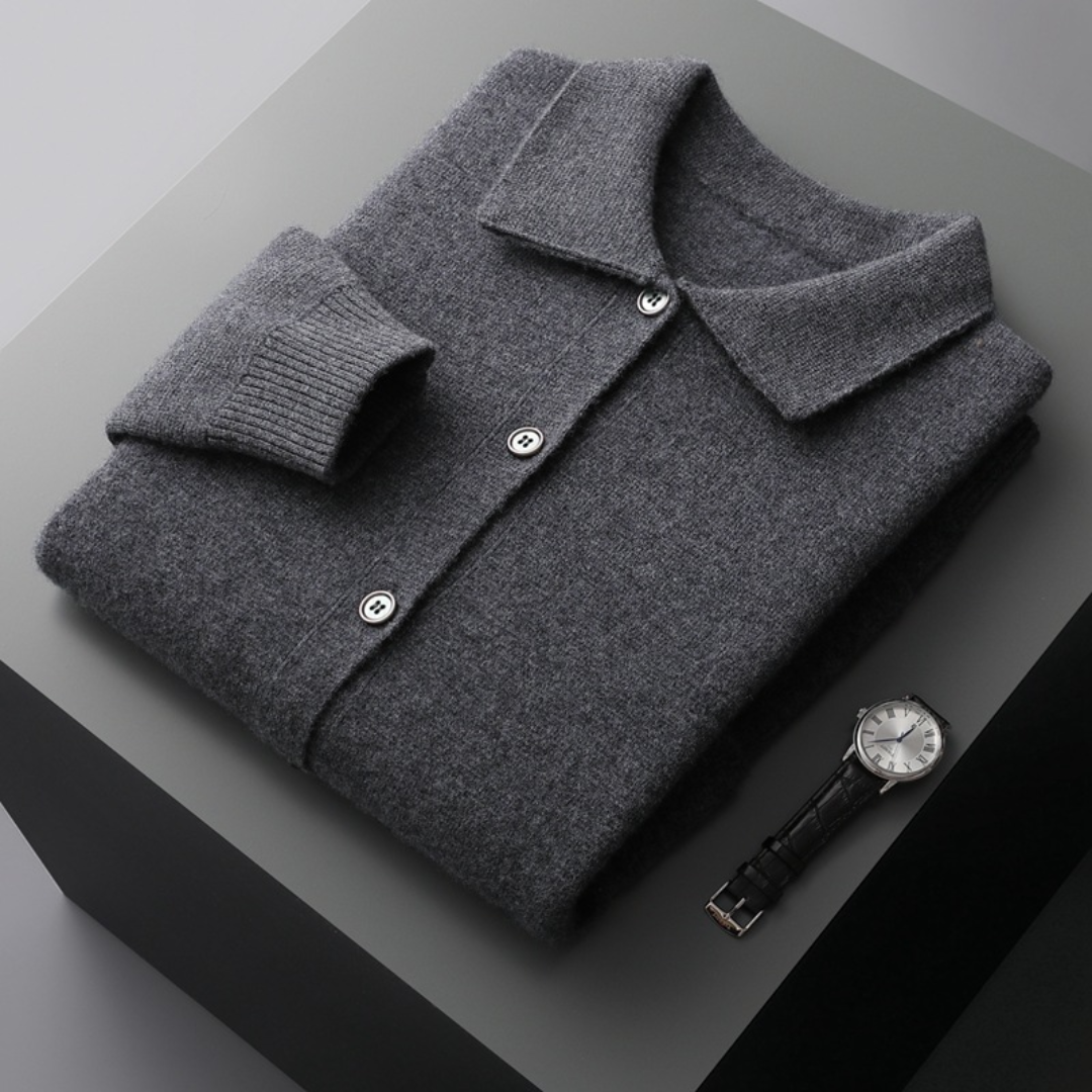 Piers | Classic Cashmere Cardigan