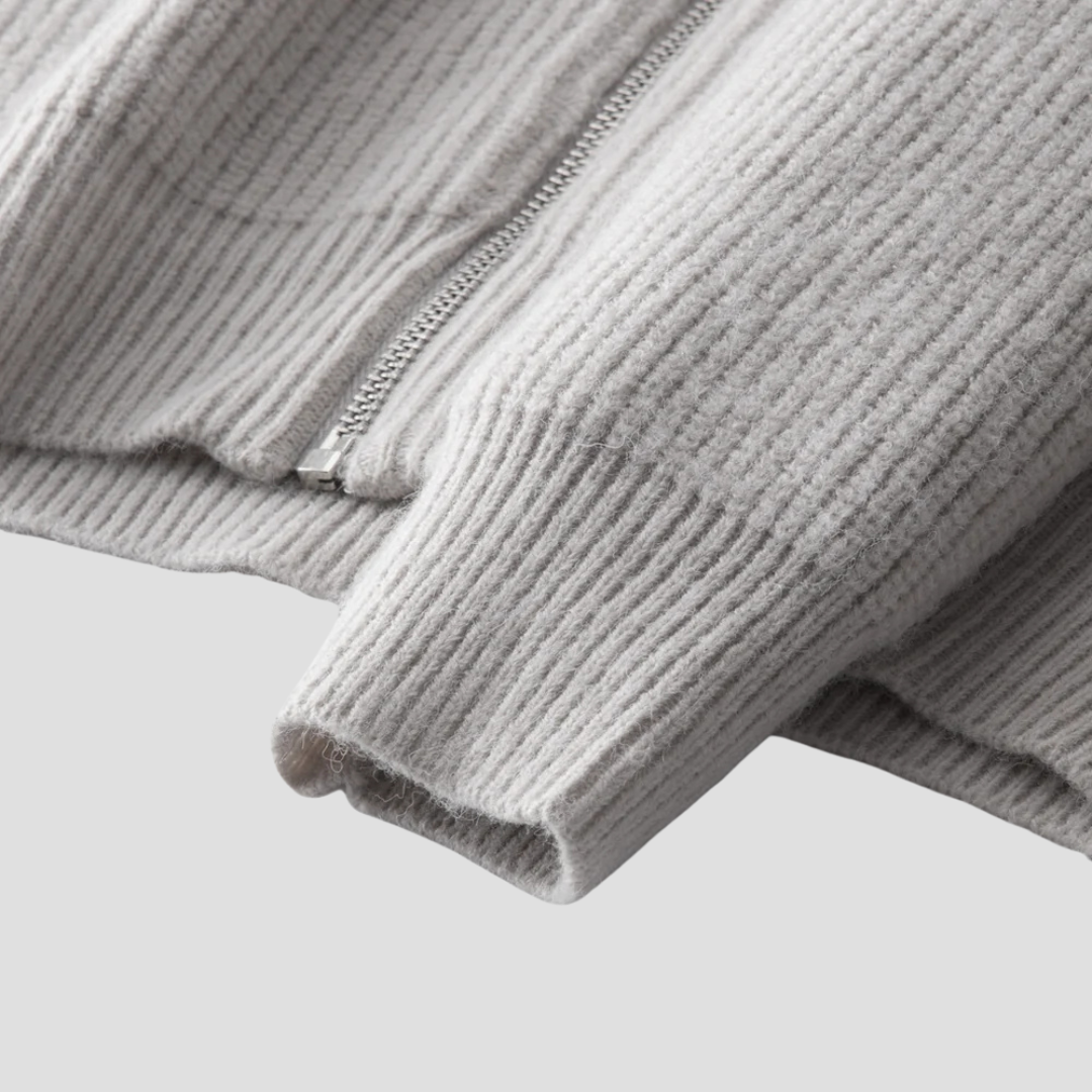 Blake | Smart Knit Zip Cardigan