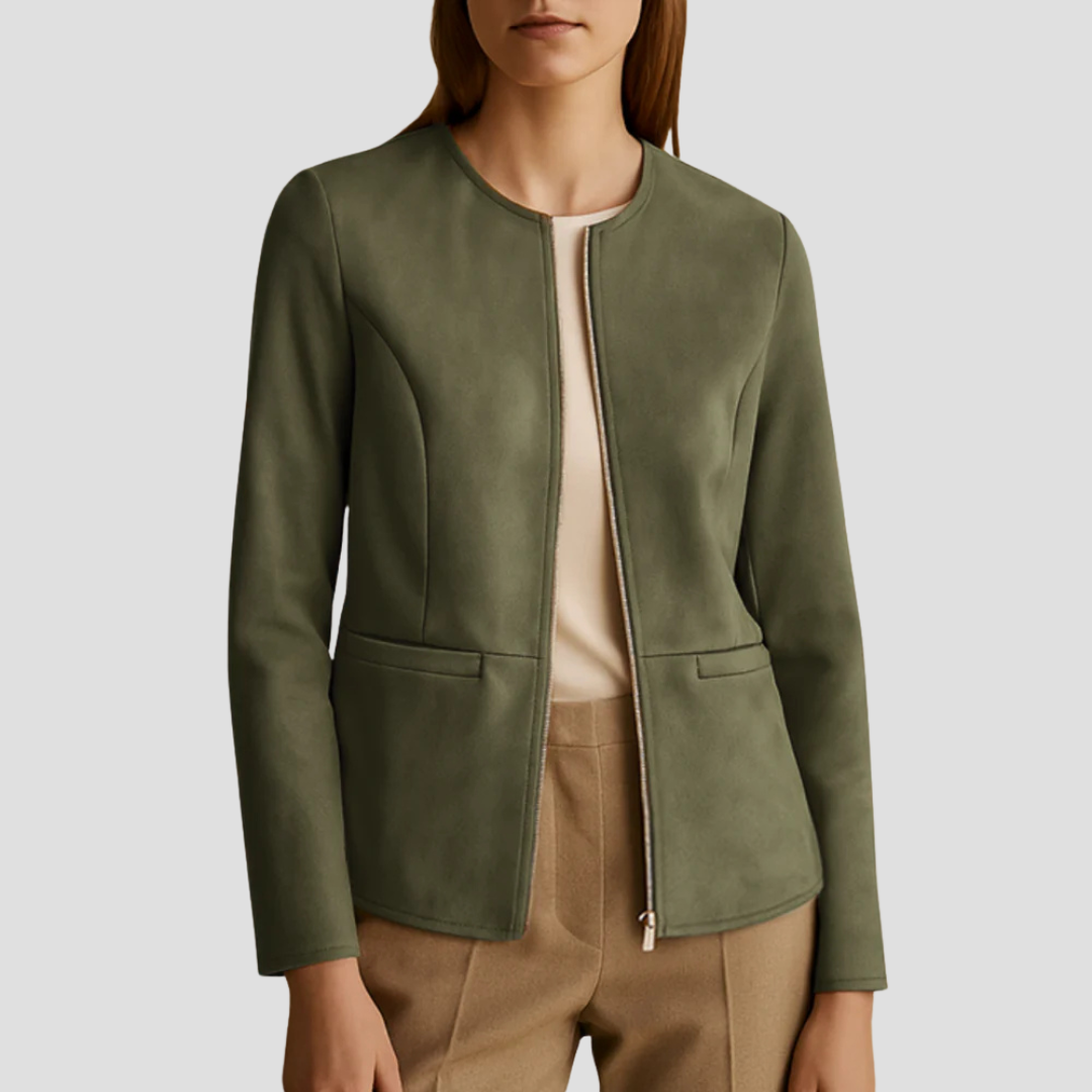 Zosia | Cropped Round-Neck Jacket