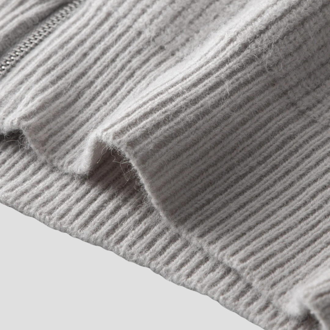Blake | Smart Knit Zip Cardigan