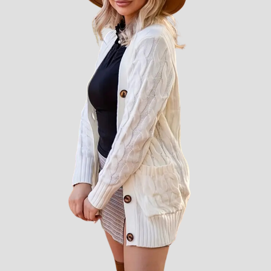 Imogen | Cable Knit Cardigan