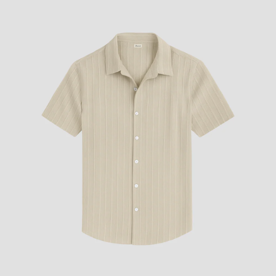 Neville | Short Sleeve Textured Shirt
