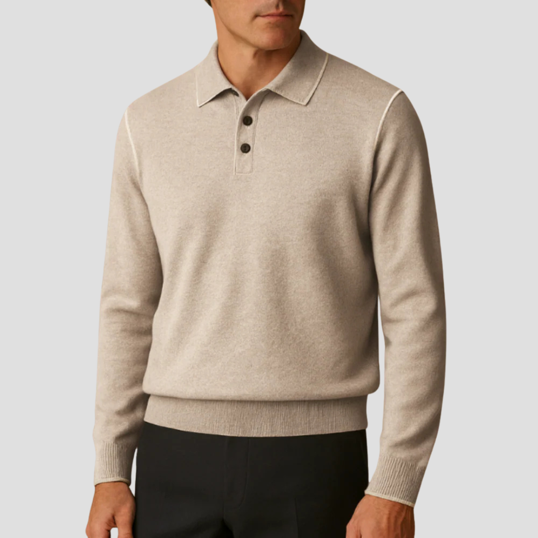 Wilson | Cashmere Polo Sweater