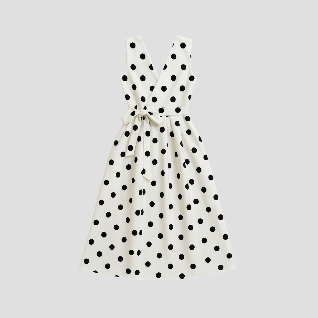 Lily | Polka Dot Midi Dress