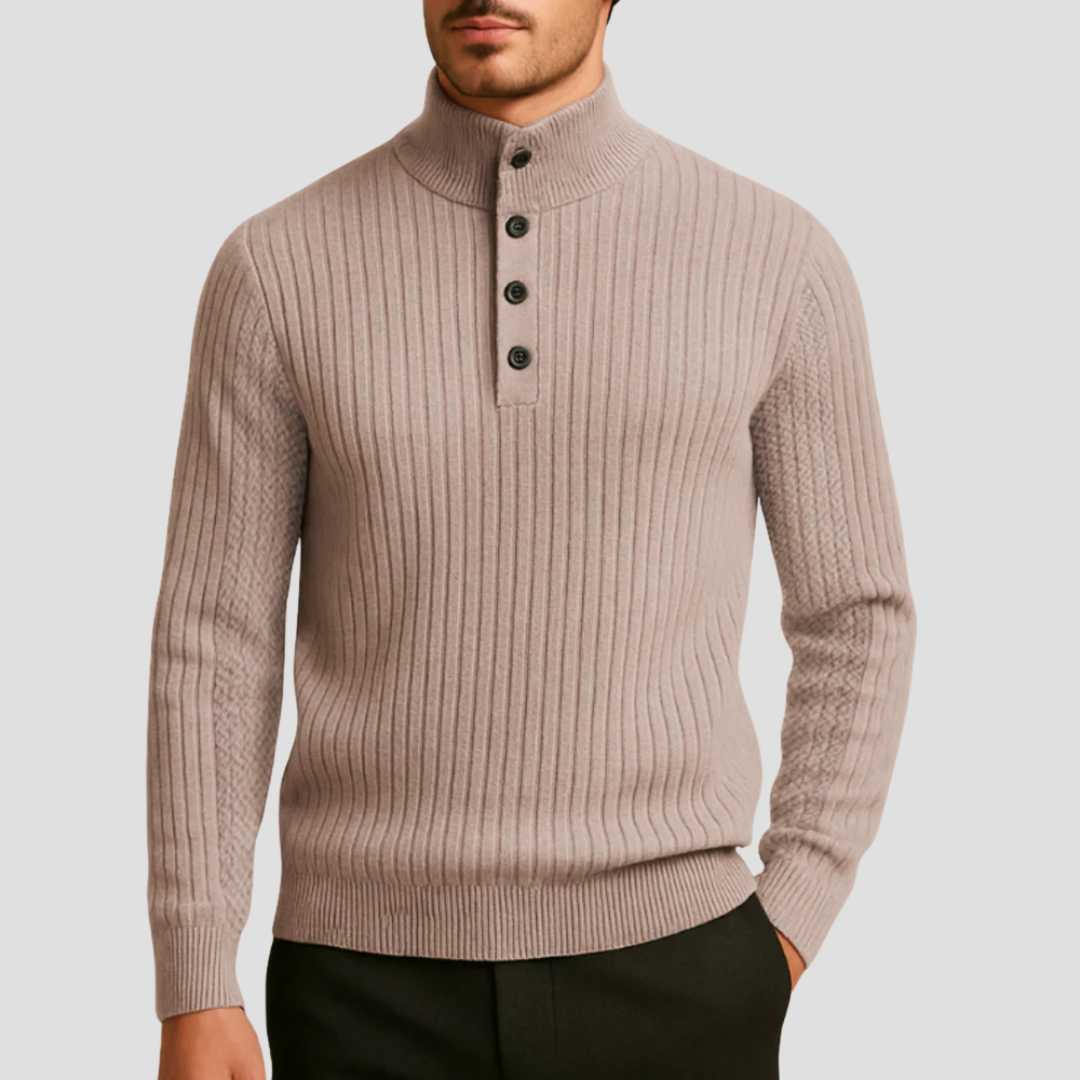 Isaac | Wool Henley Jumper