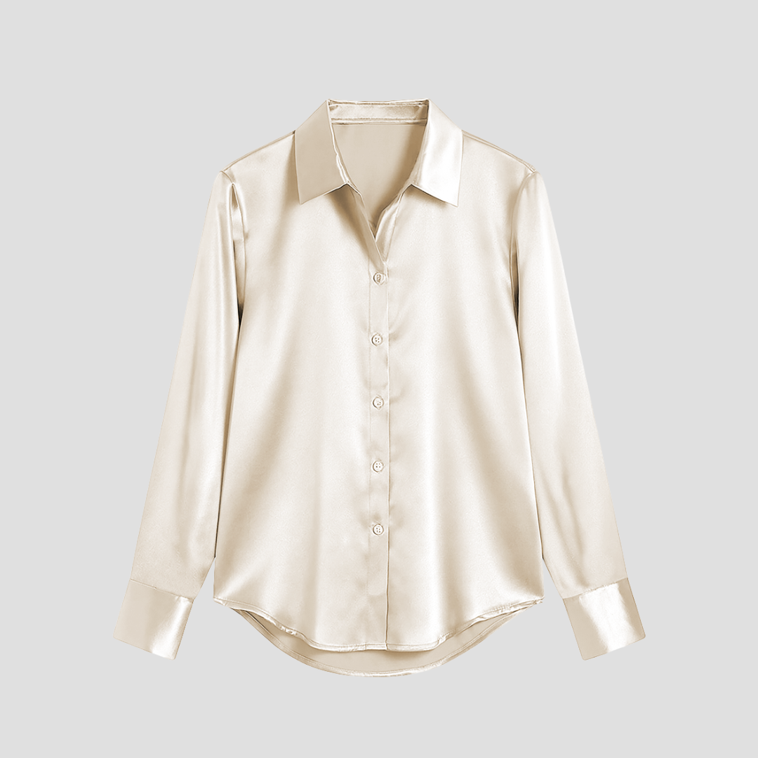 Viva | Satin Button Blouse