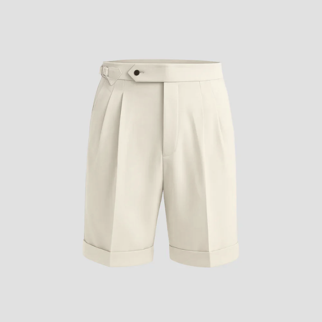 Laurence | Pleated Tailored Shorts