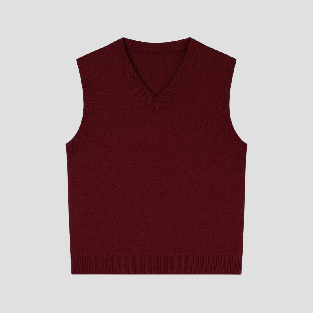 Sylvester | Sleeveless V-Neck Jumper
