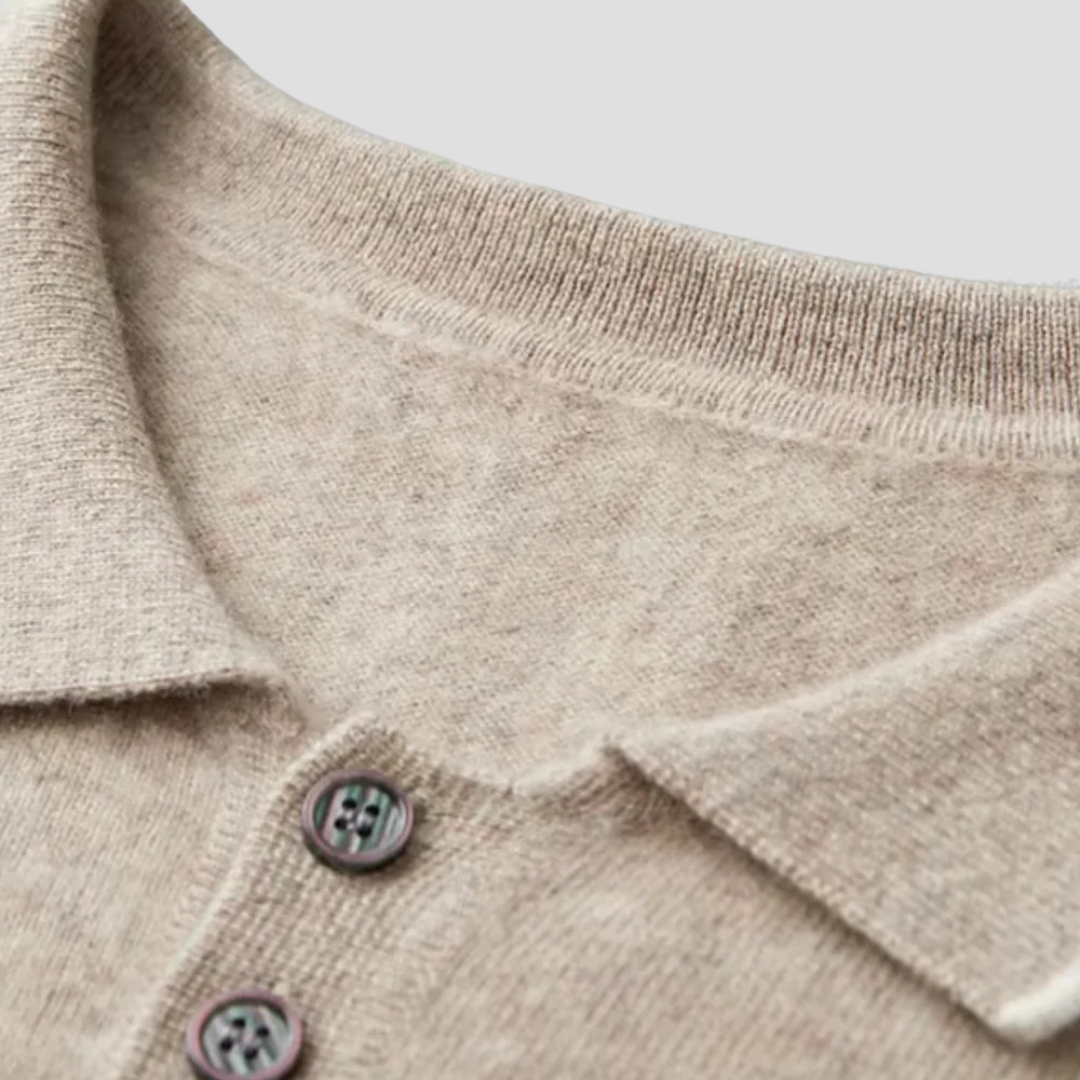 Wilson | Cashmere Polo Sweater