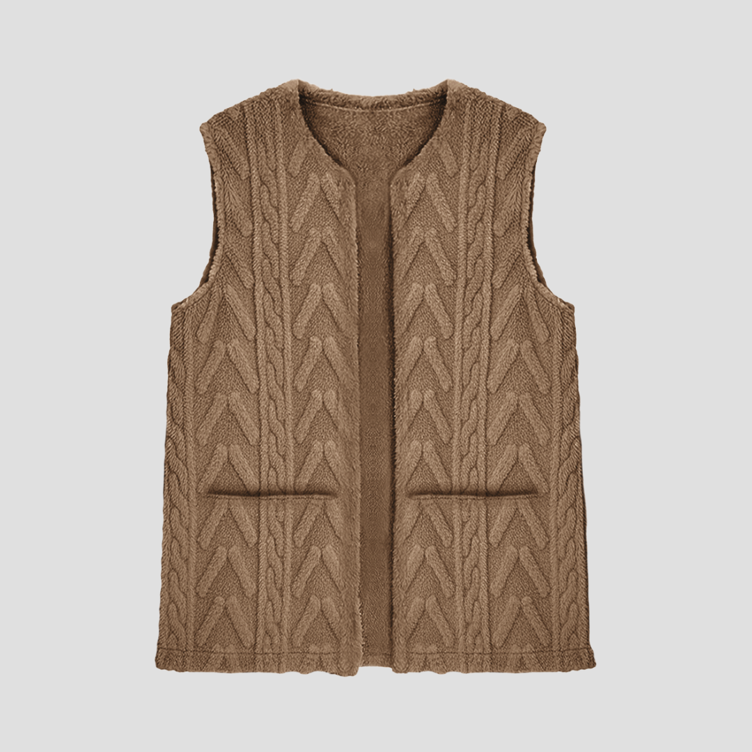 Pearl | Knitted Fleece Gilet