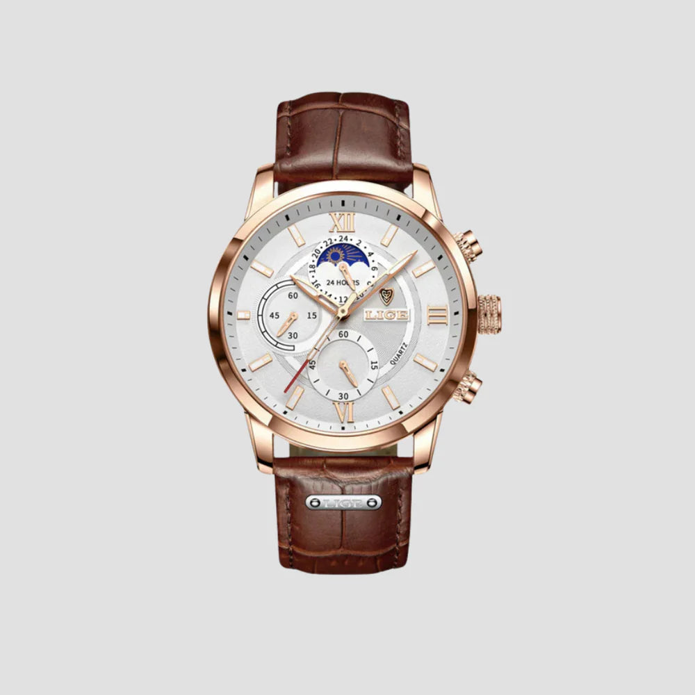 Brogan | Leather Chronograph Watch