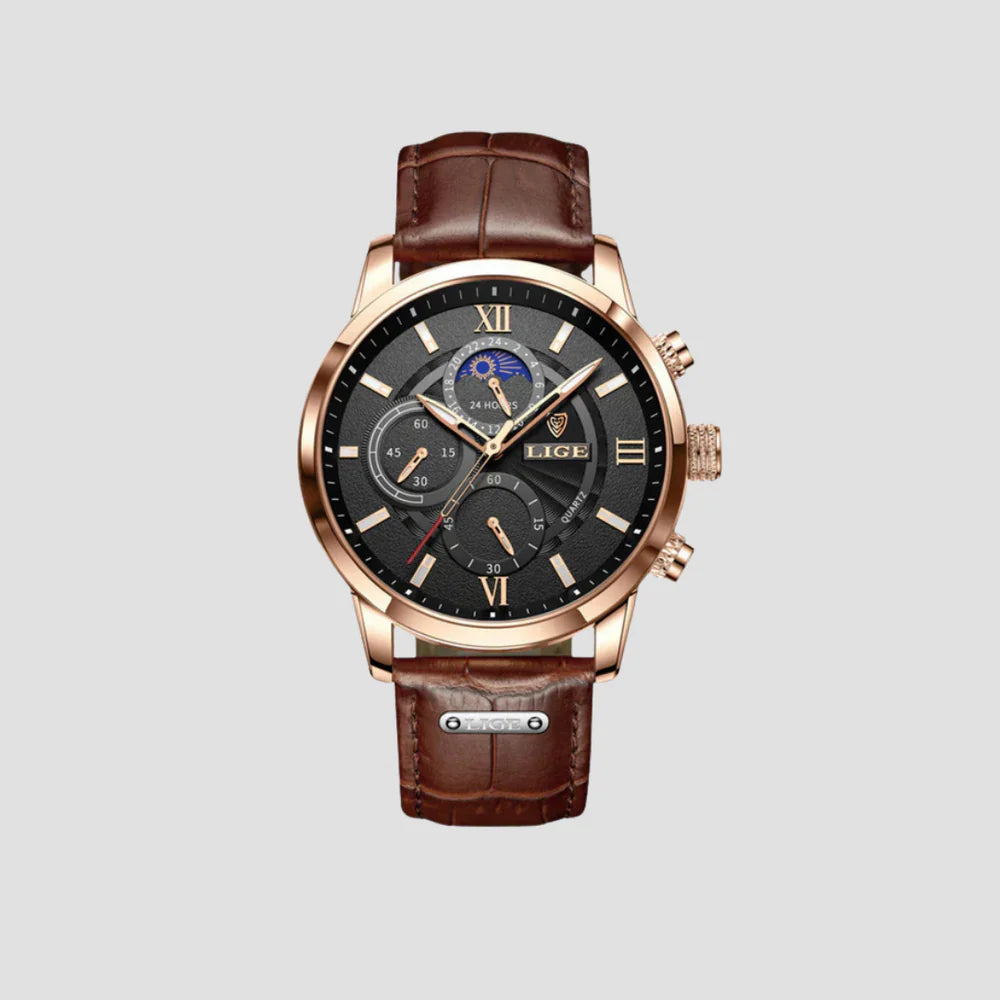 Brogan | Leather Chronograph Watch