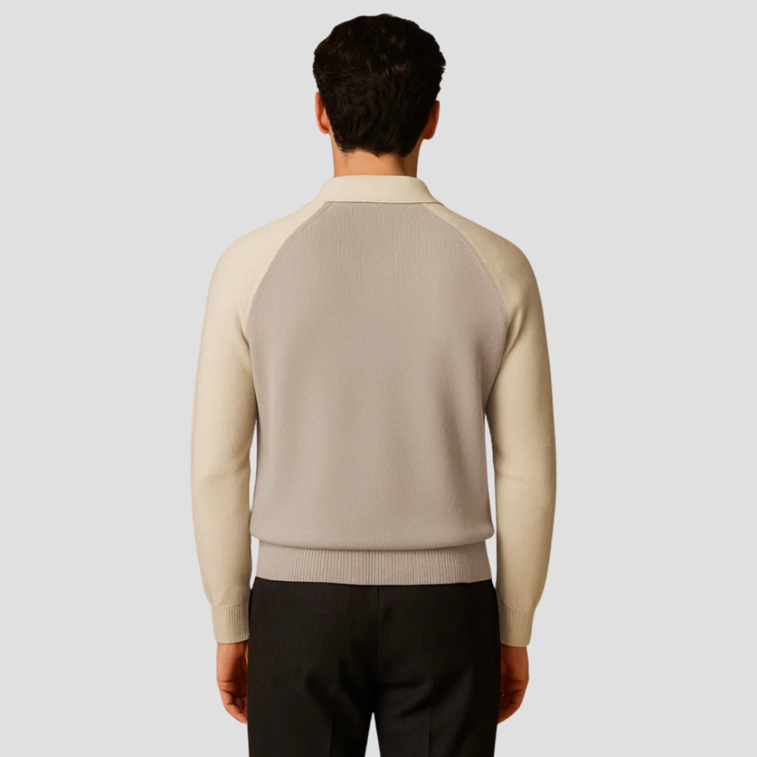 Zander | Two-Tone Polo Jumper