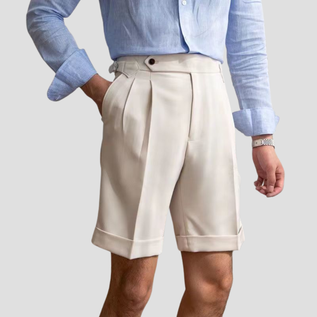 Laurence | Pleated Tailored Shorts