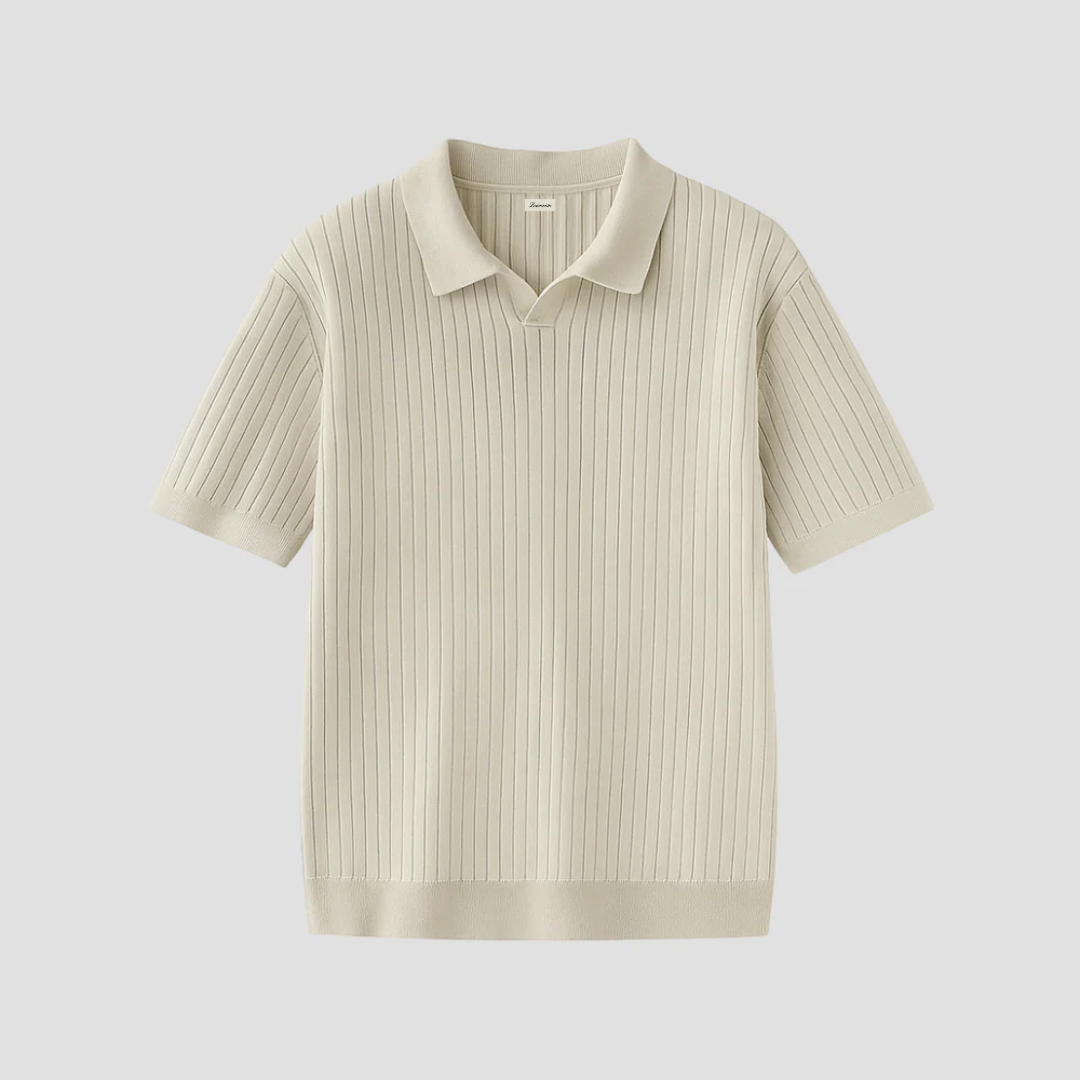 Thaddeus | Ribbed Polo