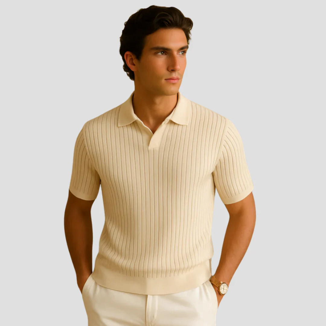 Thaddeus | Ribbed Polo