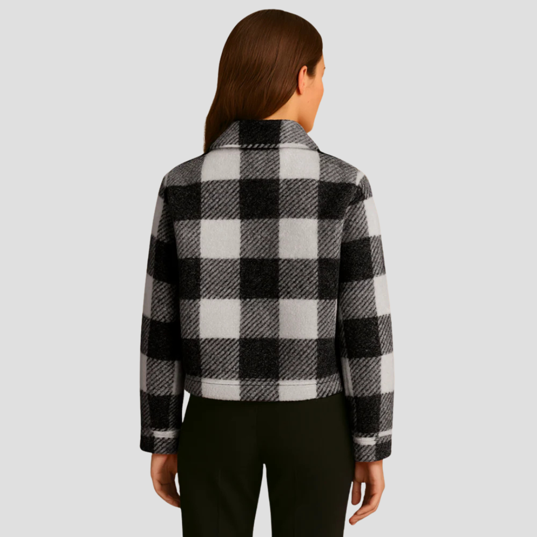 Iris | Plaid Teddy Jacket
