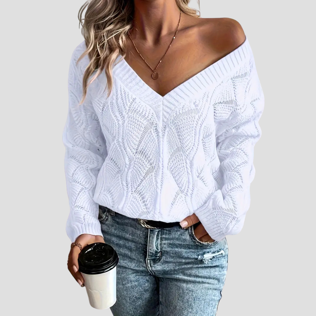 Dorothea | Off-Shoulder Knit Jumper