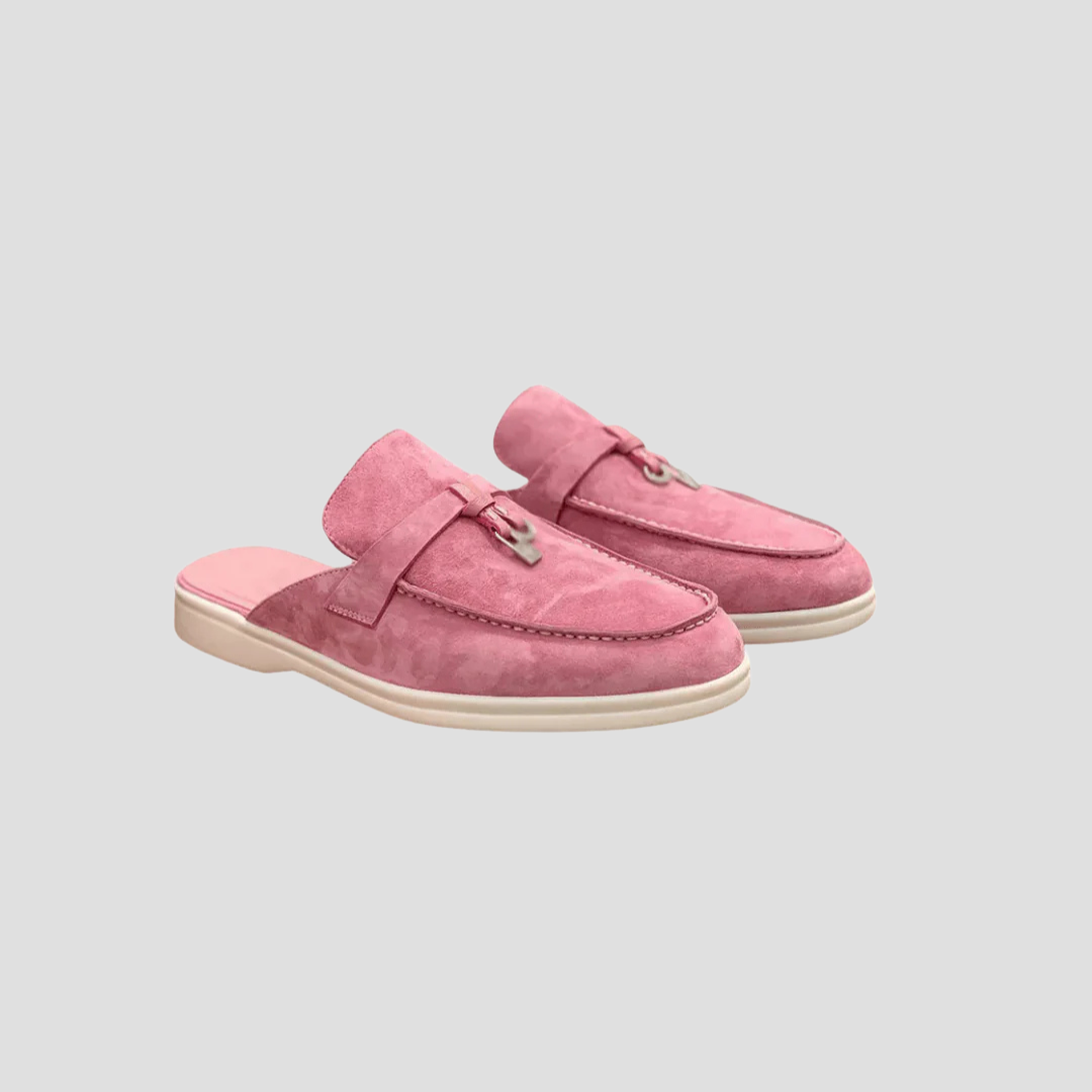 Olivia | Suede Mule Loafers