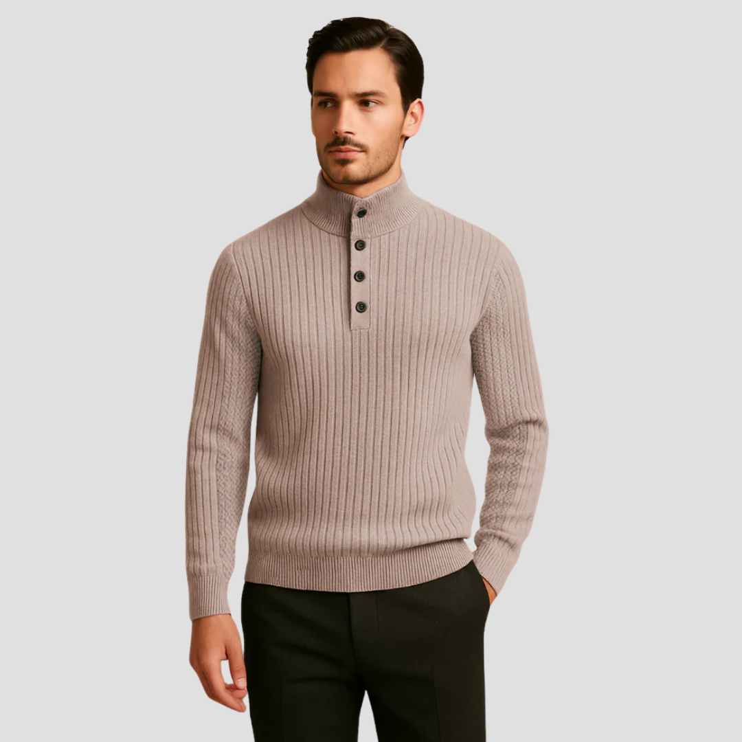 Isaac | Wool Henley Jumper