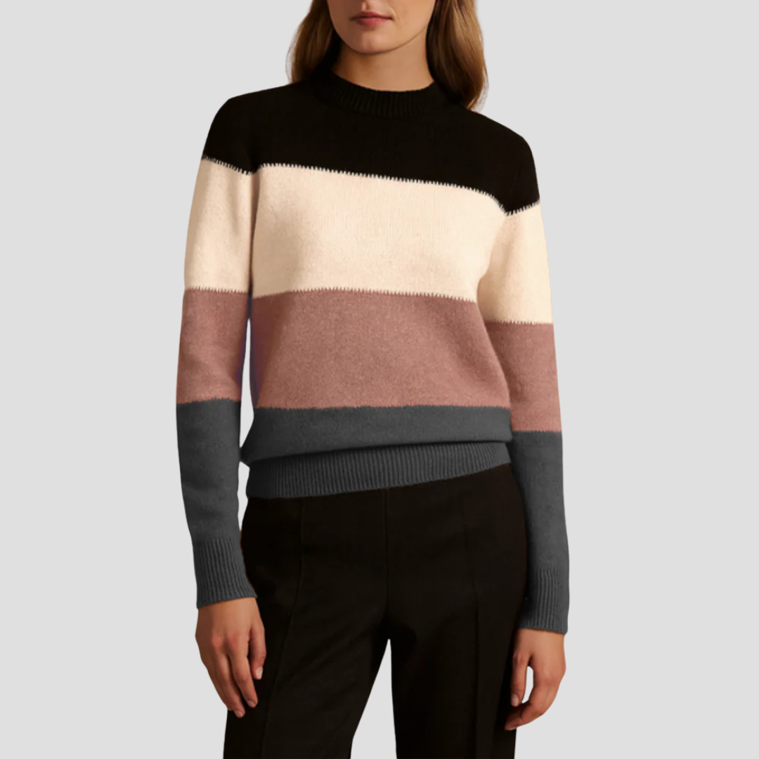 Lila | Colour Block Knit Jumper