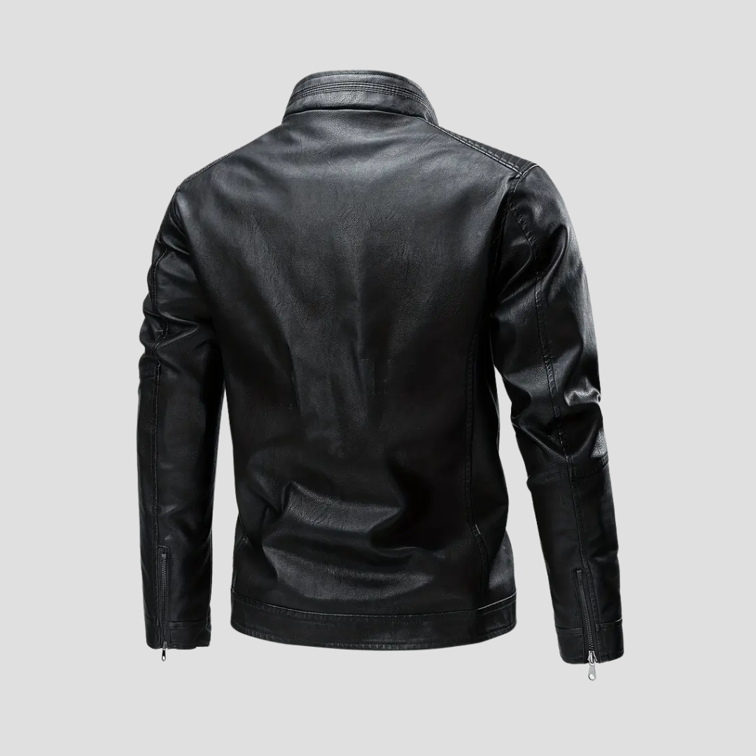 Osbert | Leather Biker Jacket