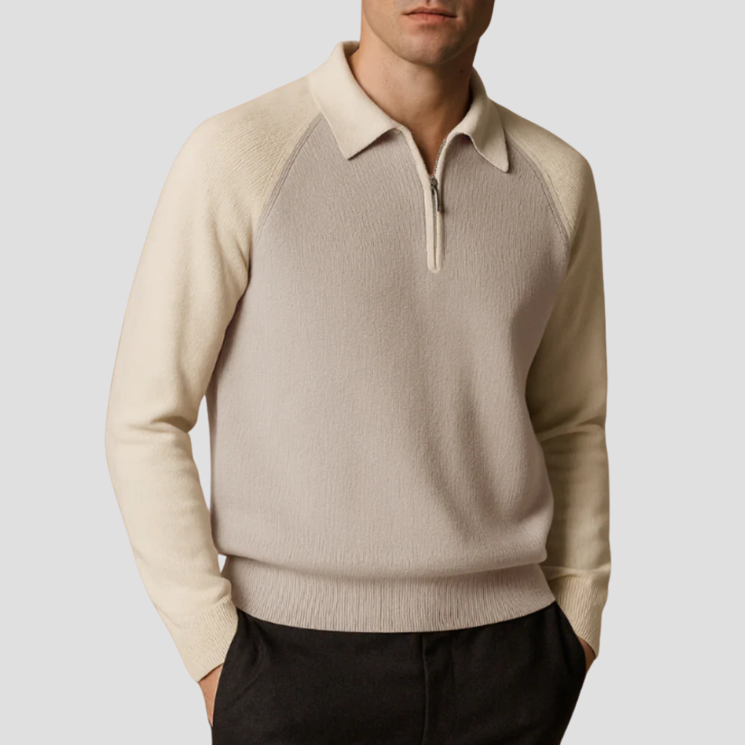 Zander | Two-Tone Polo Jumper