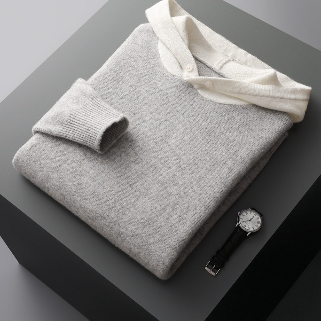 Lance | Cashmere Hooded Jumper