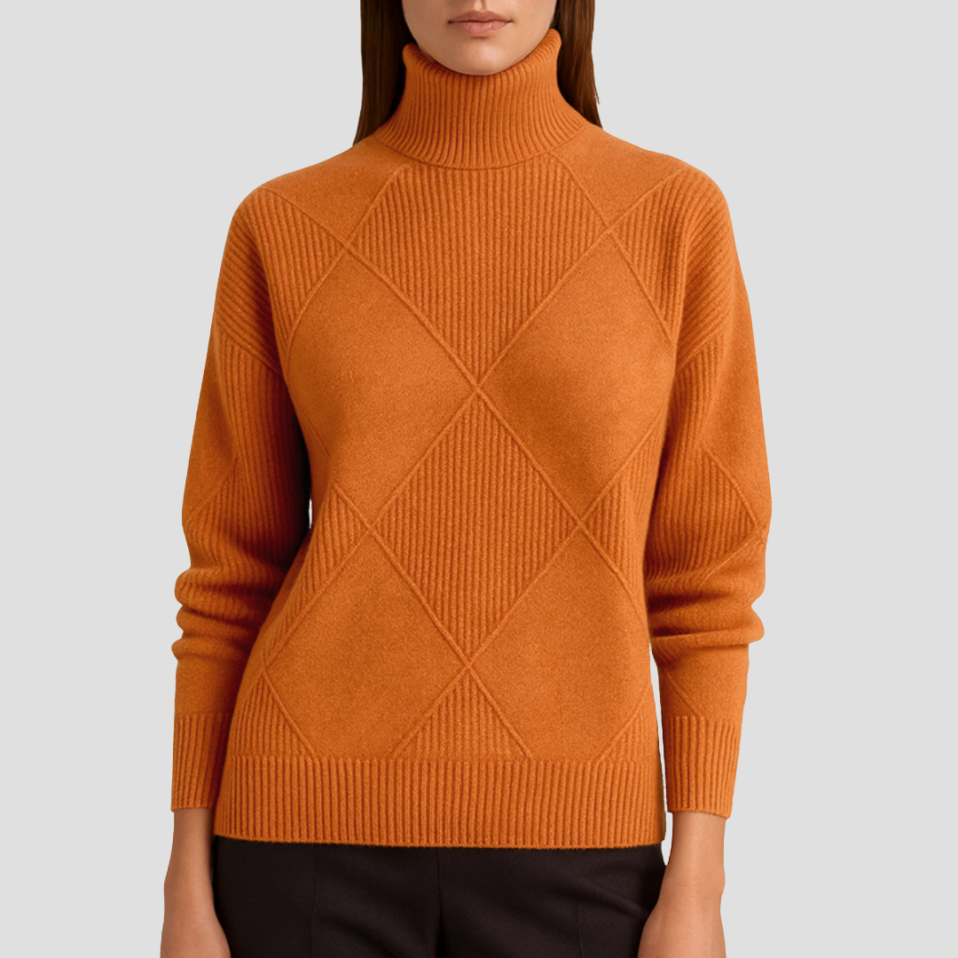 Zetta | Ribbed Turtleneck Jumper