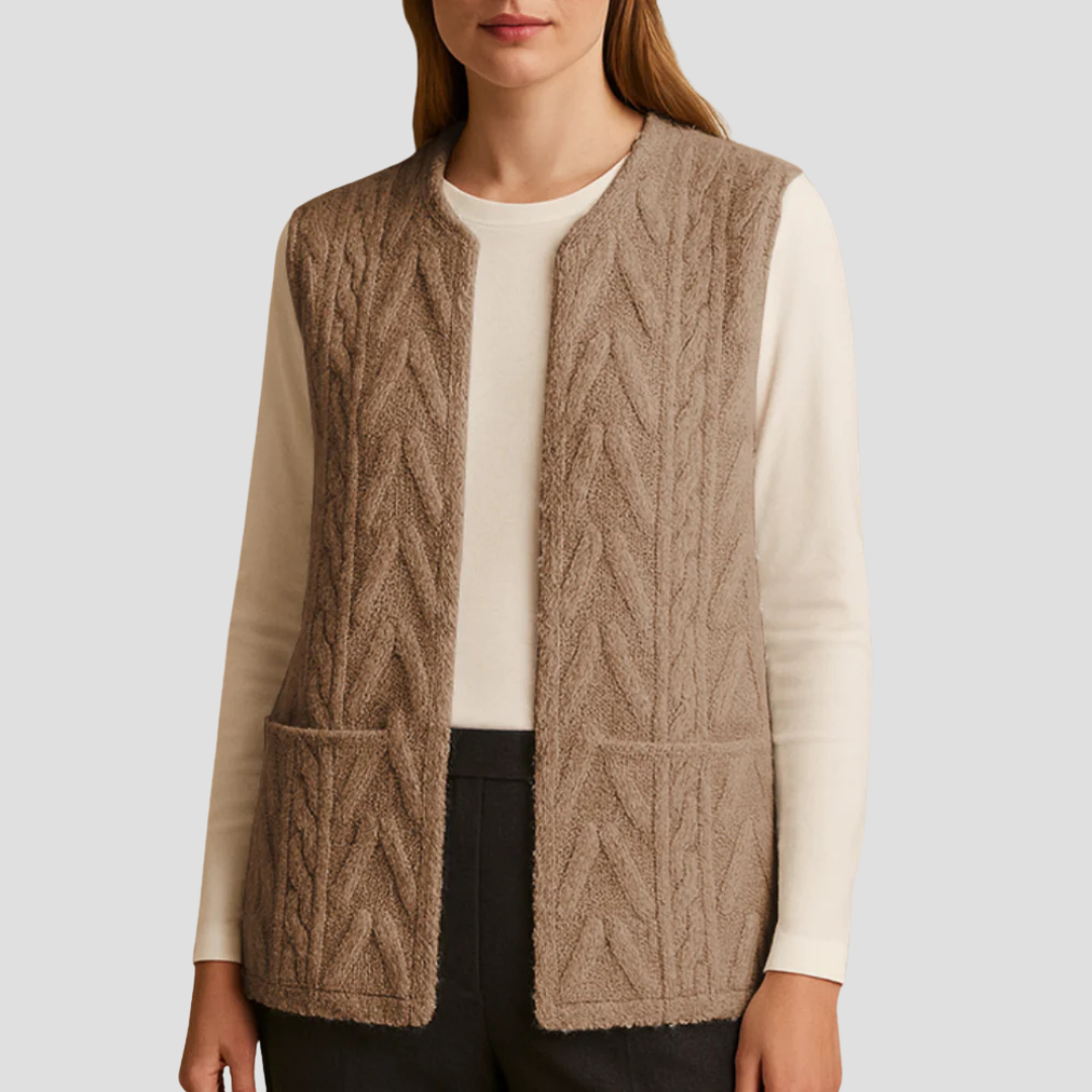 Pearl | Knitted Fleece Gilet