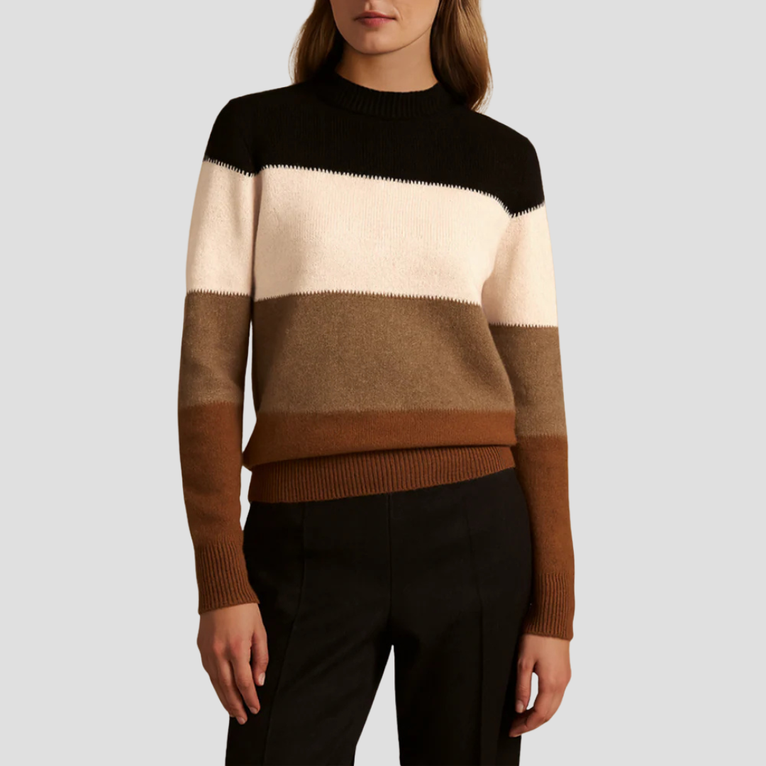 Lila | Colour Block Knit Jumper