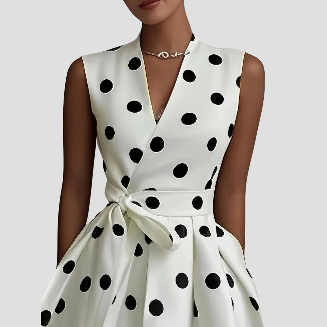 Lily | Polka Dot Midi Dress