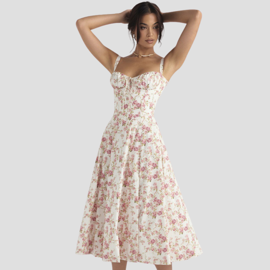 Maya | Floral Midi Dress