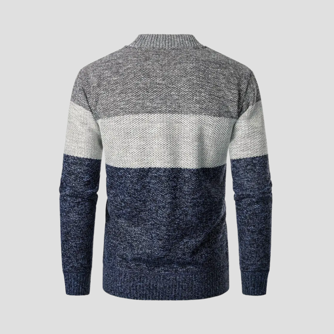 Hollis | Striped Fleece Cardigan