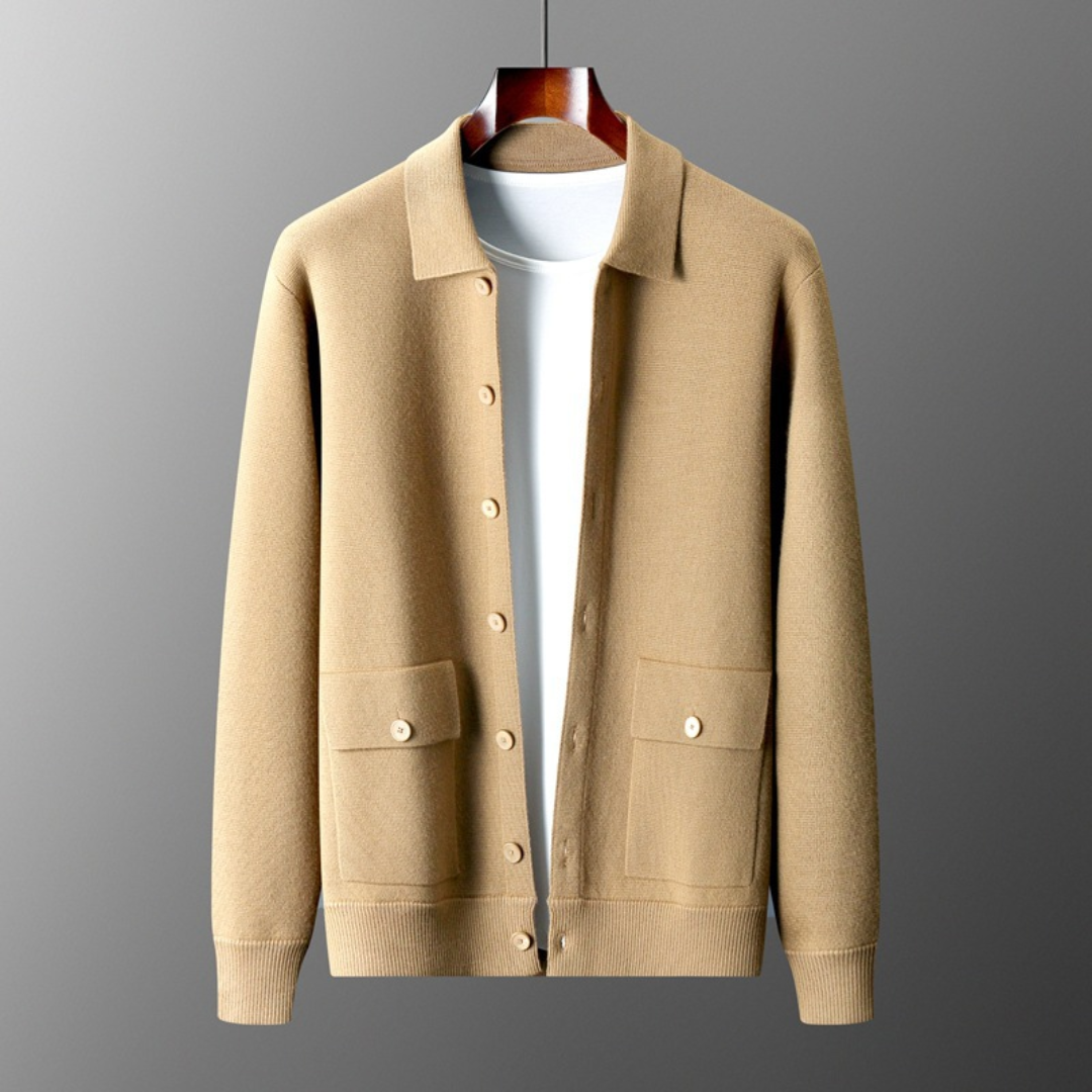Piers | Classic Cashmere Cardigan