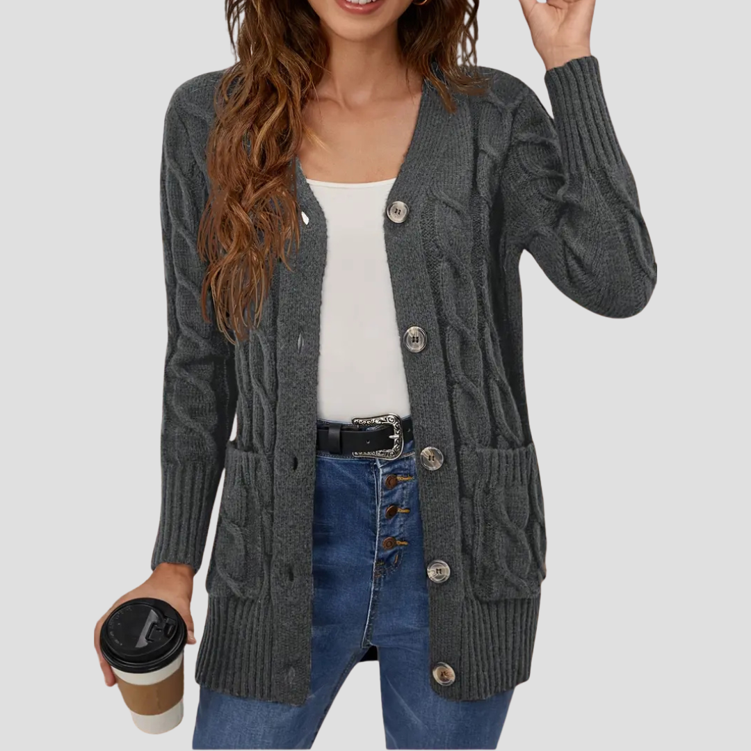 Josephine | Cable Knit Cardigan