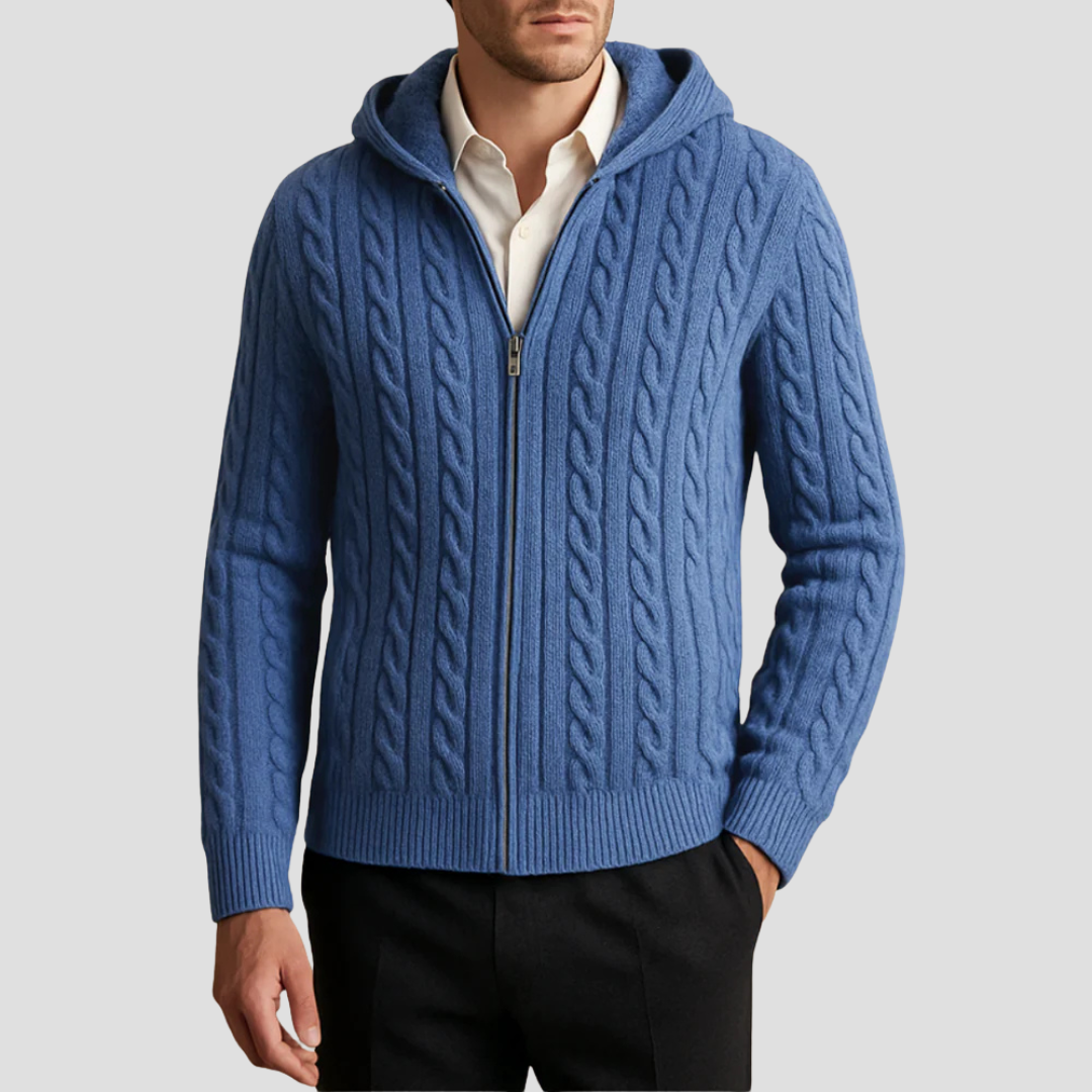 Ferris | Cashmere Hooded Cardigan