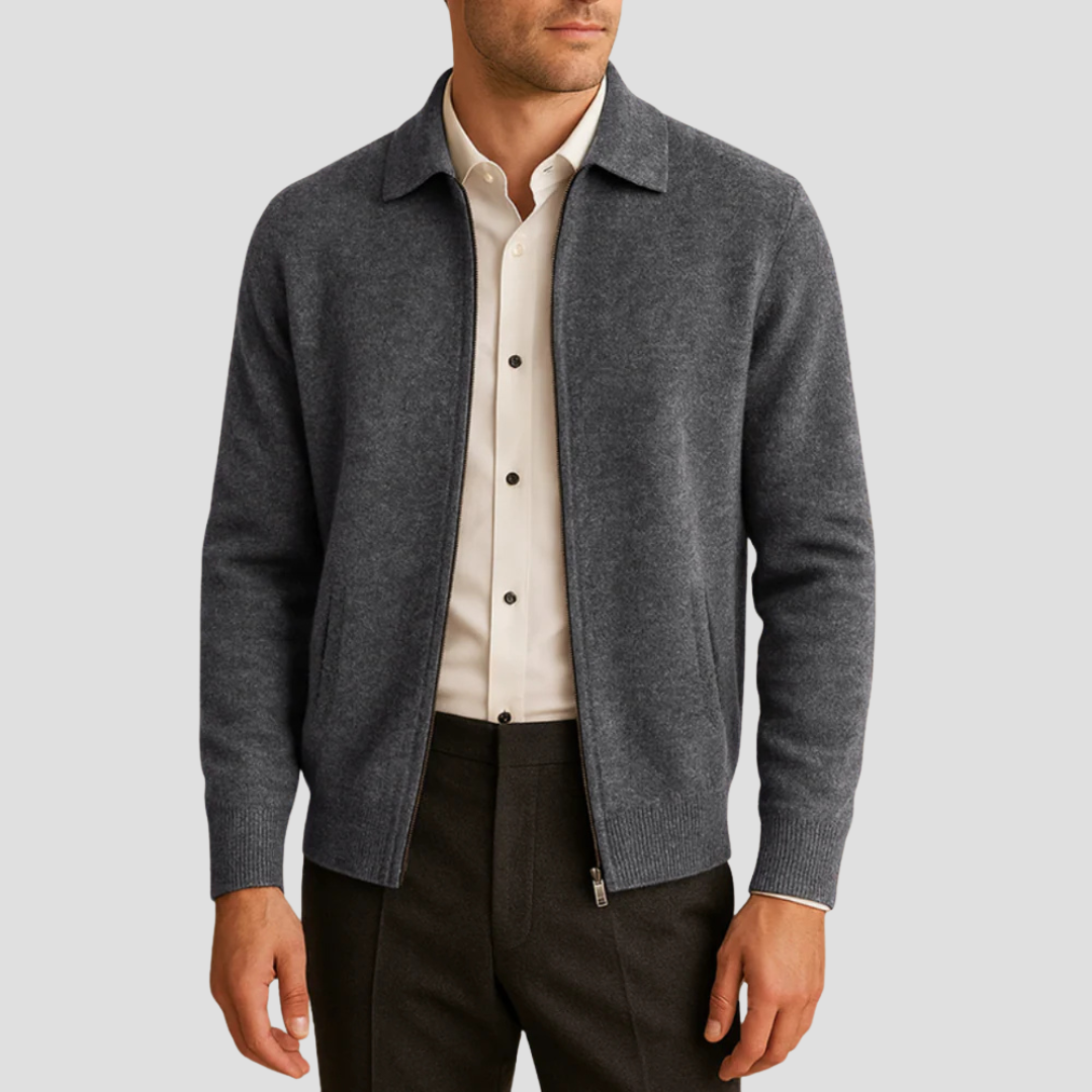 Gareth | Zip-Up Cardigan