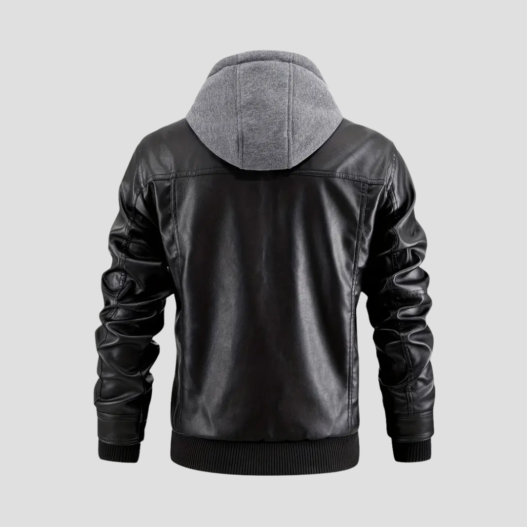 Cedric | Hooded Biker Jacket