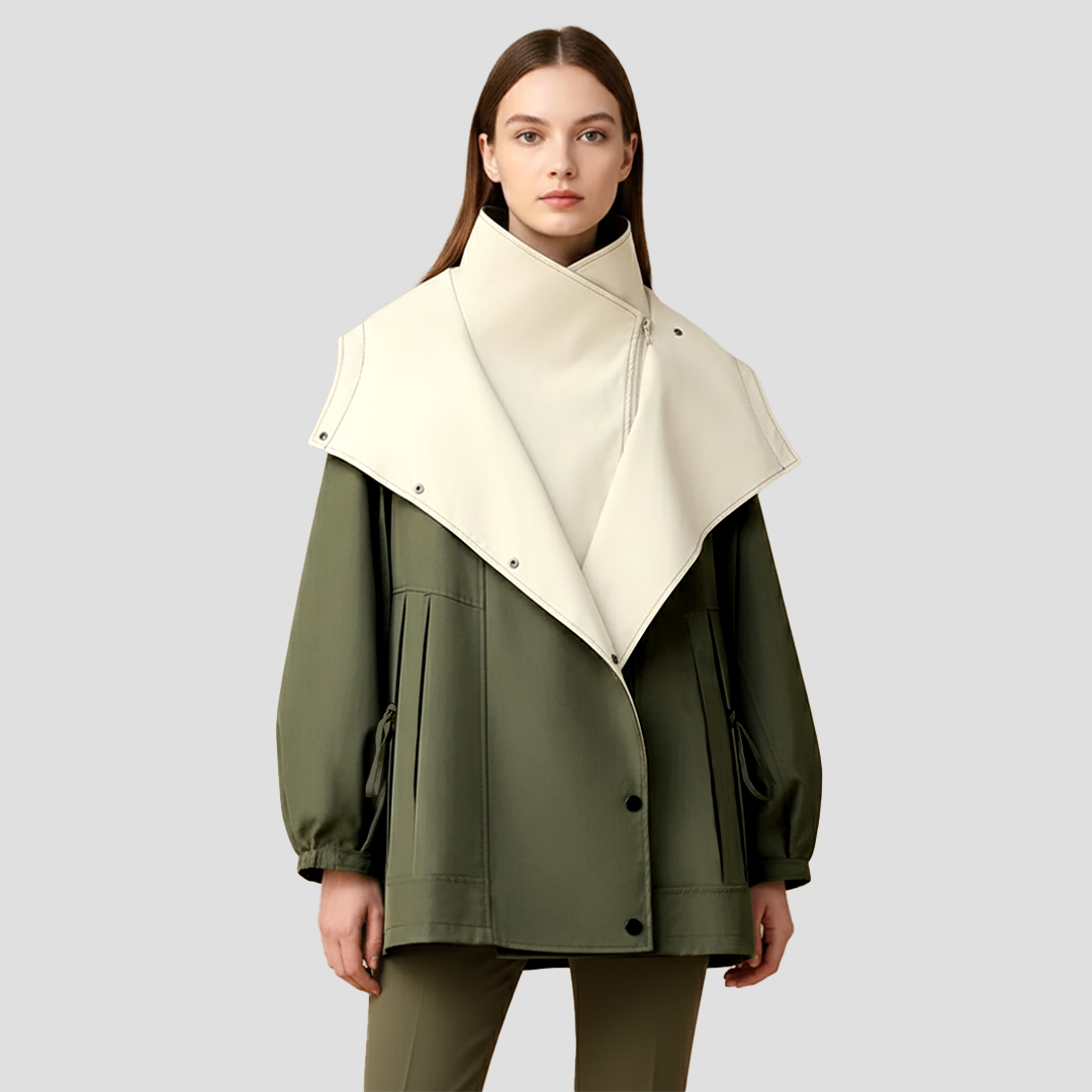 Xanthe | Two-Tone Trench Coat