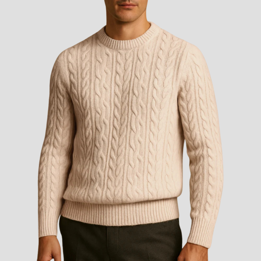 Kester | Wool Cable-Knit Jumper