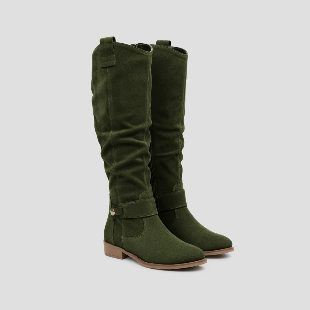 Bella | Suede Knee-High Boots