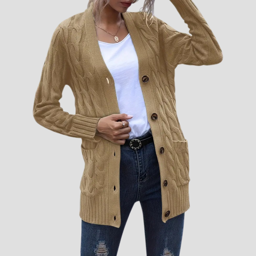 Imogen | Cable Knit Cardigan