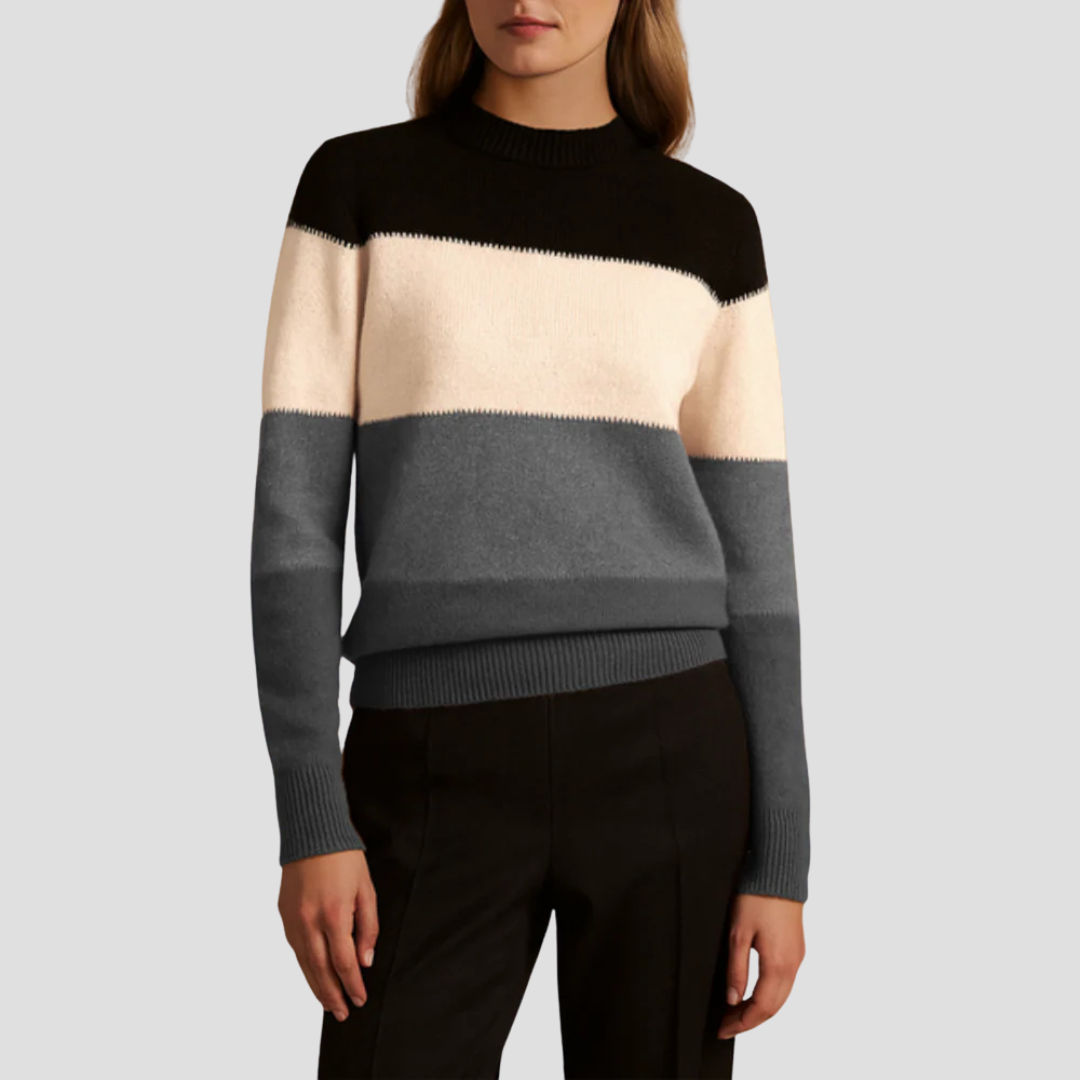 Lila | Colour Block Knit Jumper