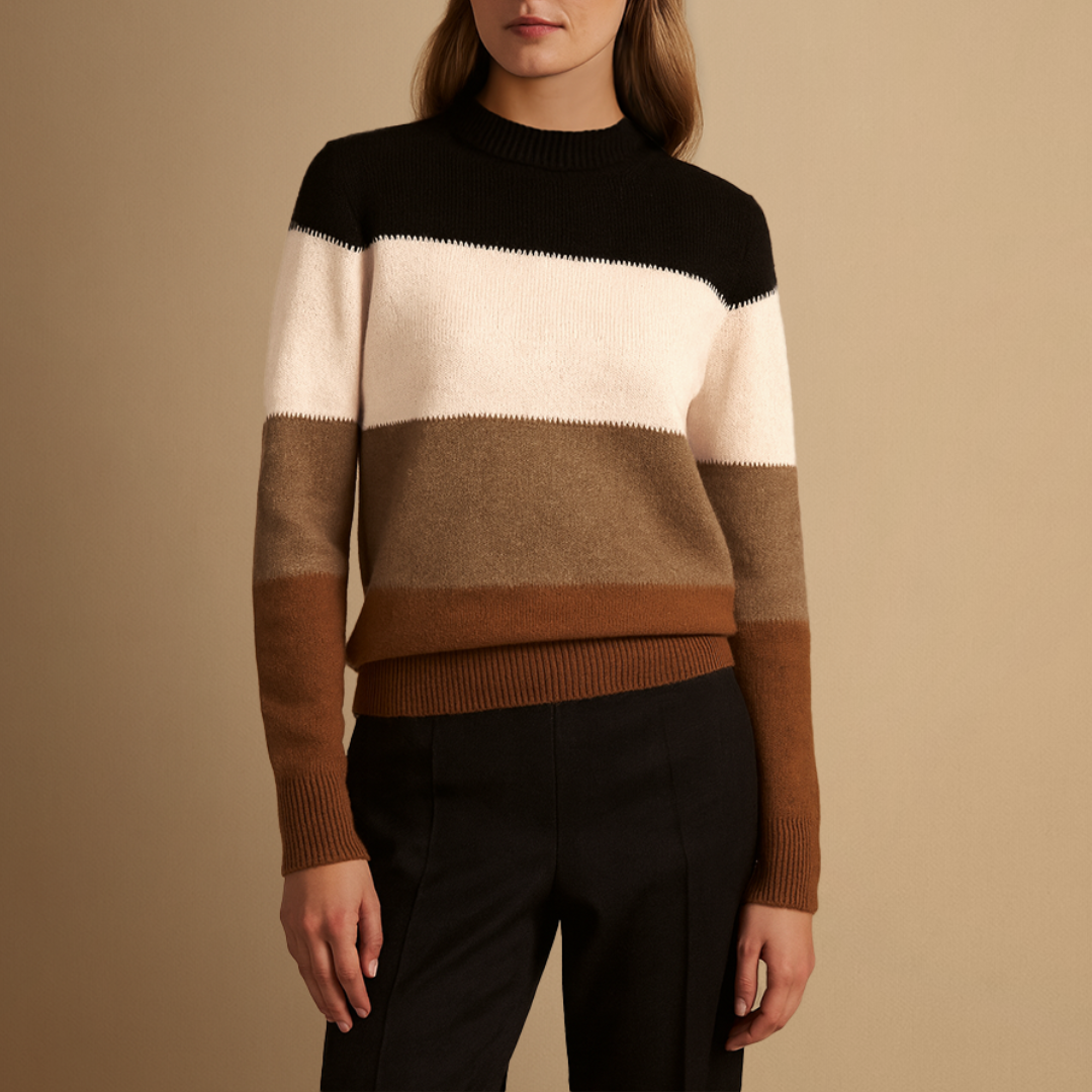 Lila | Color Block Knit Jumper