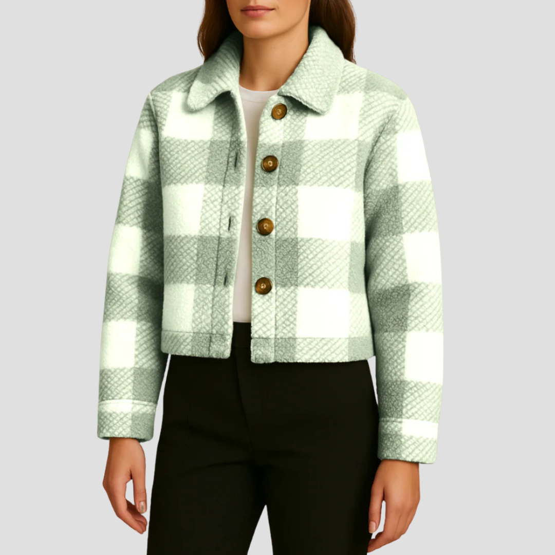 Iris | Plaid Teddy Jacket