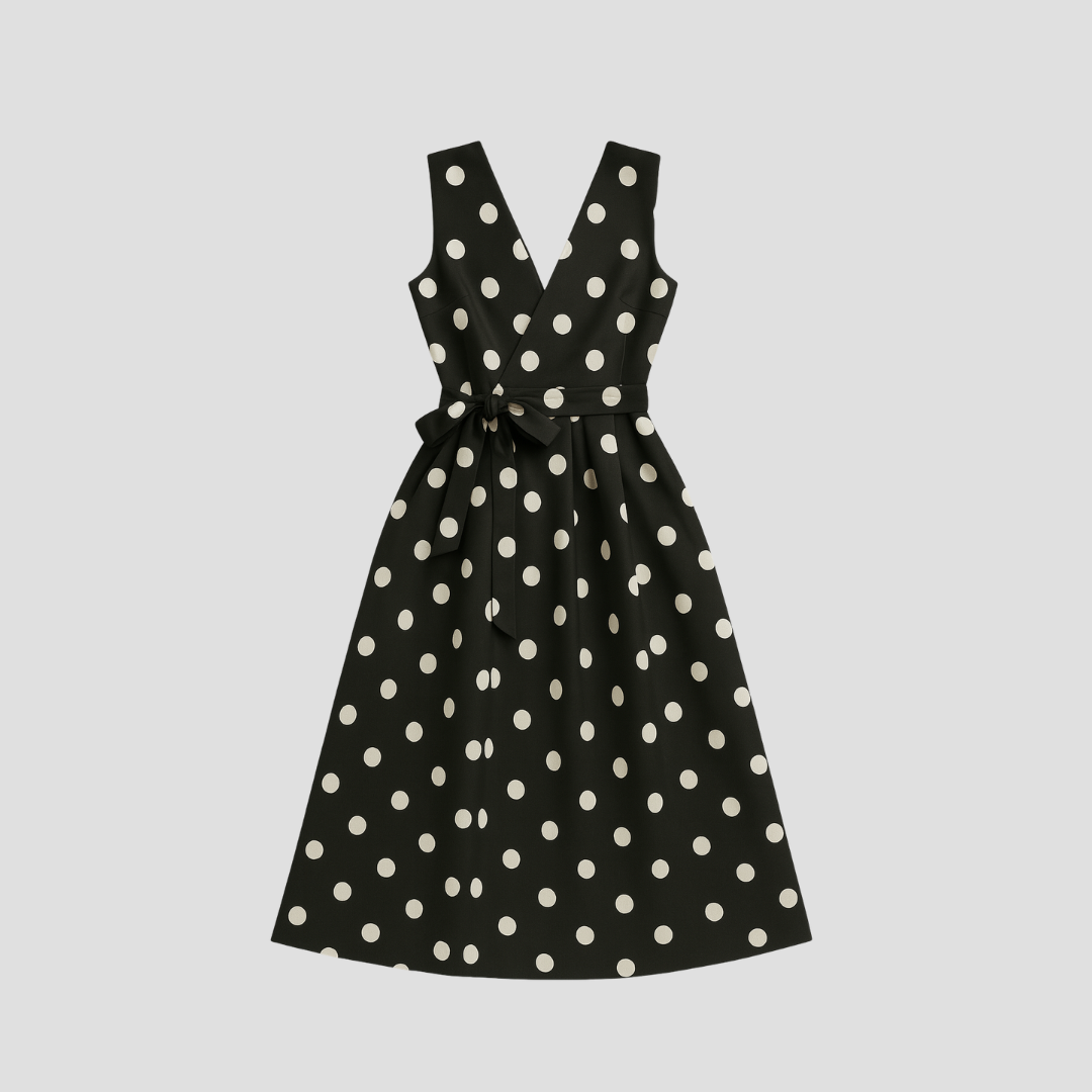 Lily | Polka Dot Midi Dress