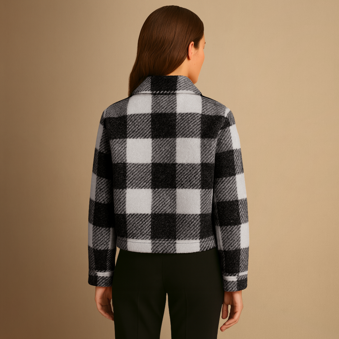 Iris | Plaid Teddy Jacket